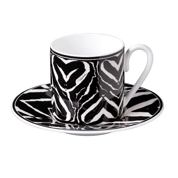 Roberto Cavalli Zebra Coffee Cup & Saucer - Set of 6