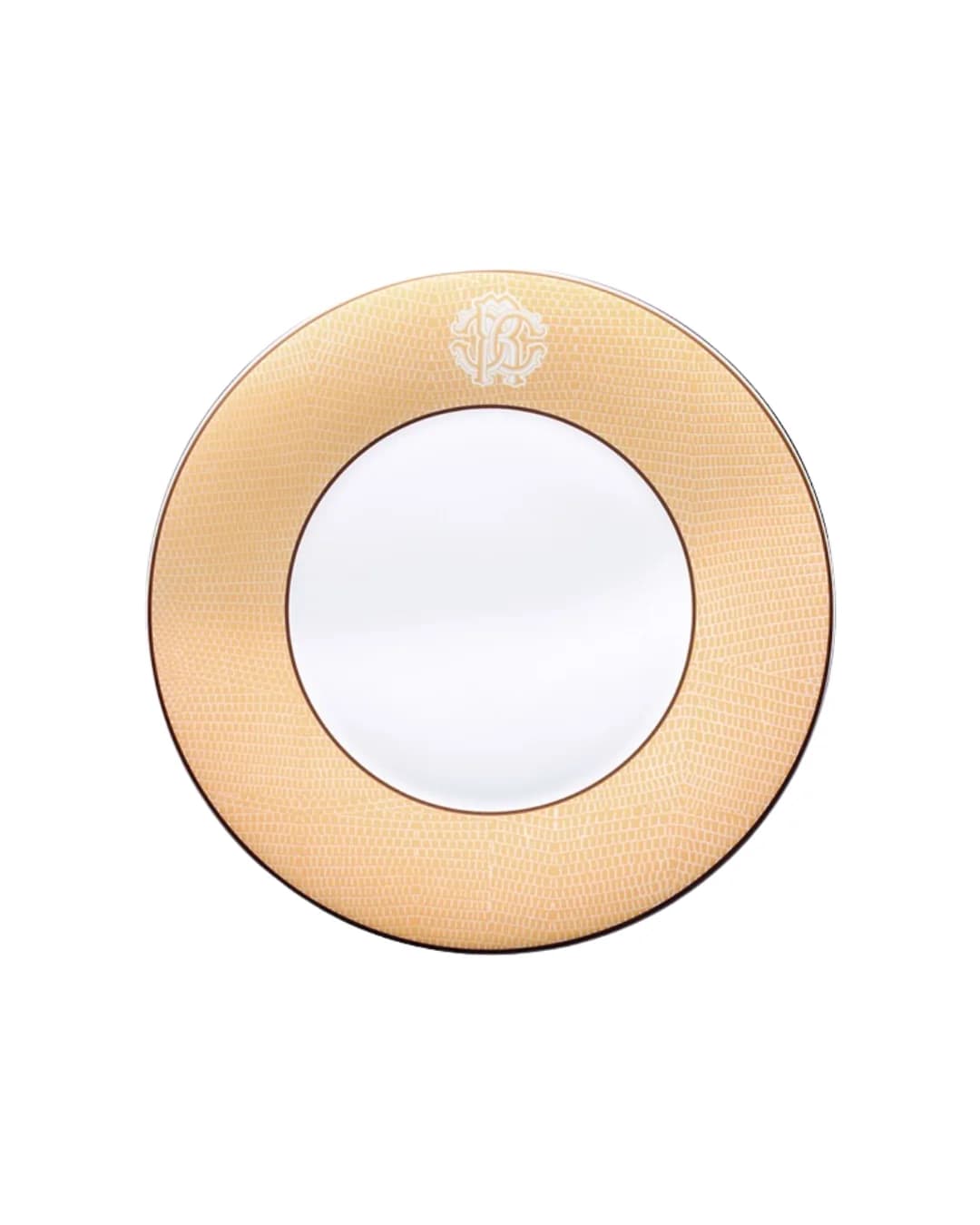 Roberto Cavalli Lizzard Gold Charger – Round Serving Plate