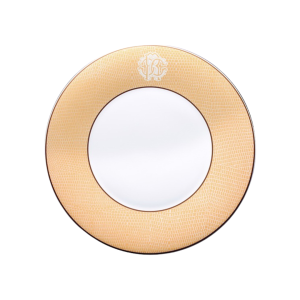 Roberto Cavalli Lizzard Gold Dinner Plate - Set of 3