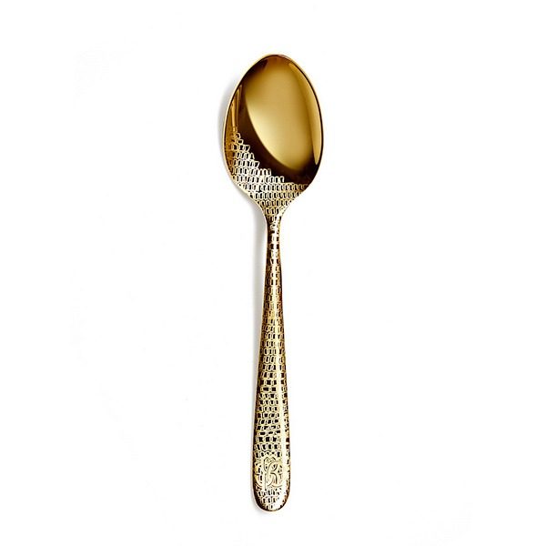 Image of Roberto Cavalli Lizzard Gold Moka Spoon