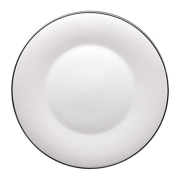 Image of Roberto Cavalli Lizzard Platinum Dinner Plate