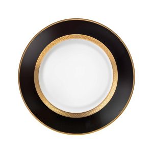 Image of Roberto Cavalli Python Black Soup Plate