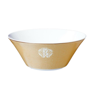 Roberto Cavalli Lizzard Gold Salad Bowl - 1 Piece