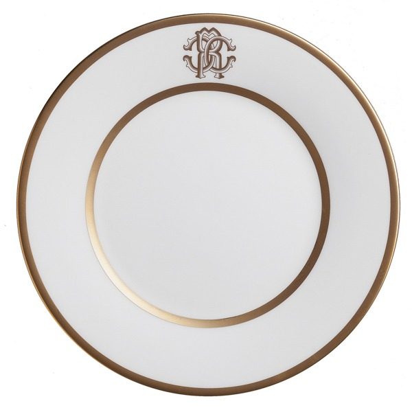 Image of Roberto Cavalli Silk Gold Charger Plate