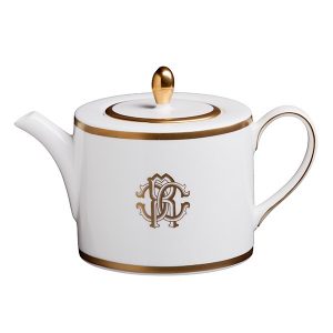 Image of Roberto Cavalli Silk Gold Tea & Coffee Pot