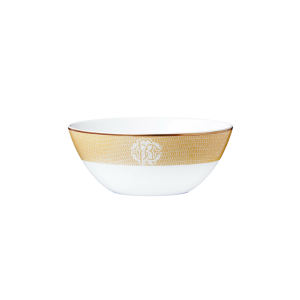 Roberto Cavalli Lizzard Gold Soup Bowl - Set of 6 and 4