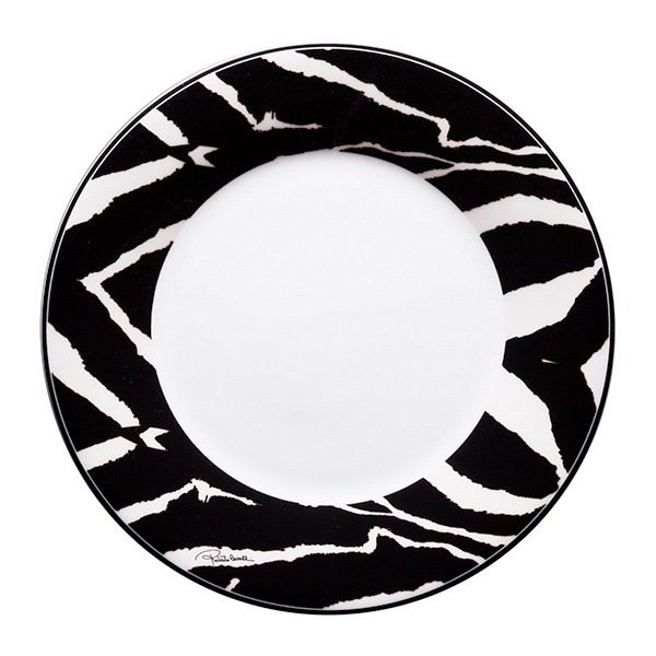 Image of Roberto Cavalli Zebra Dessert Plate