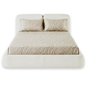 Roberto Cavalli Macro Zebrage King Bedsheet Set Sand