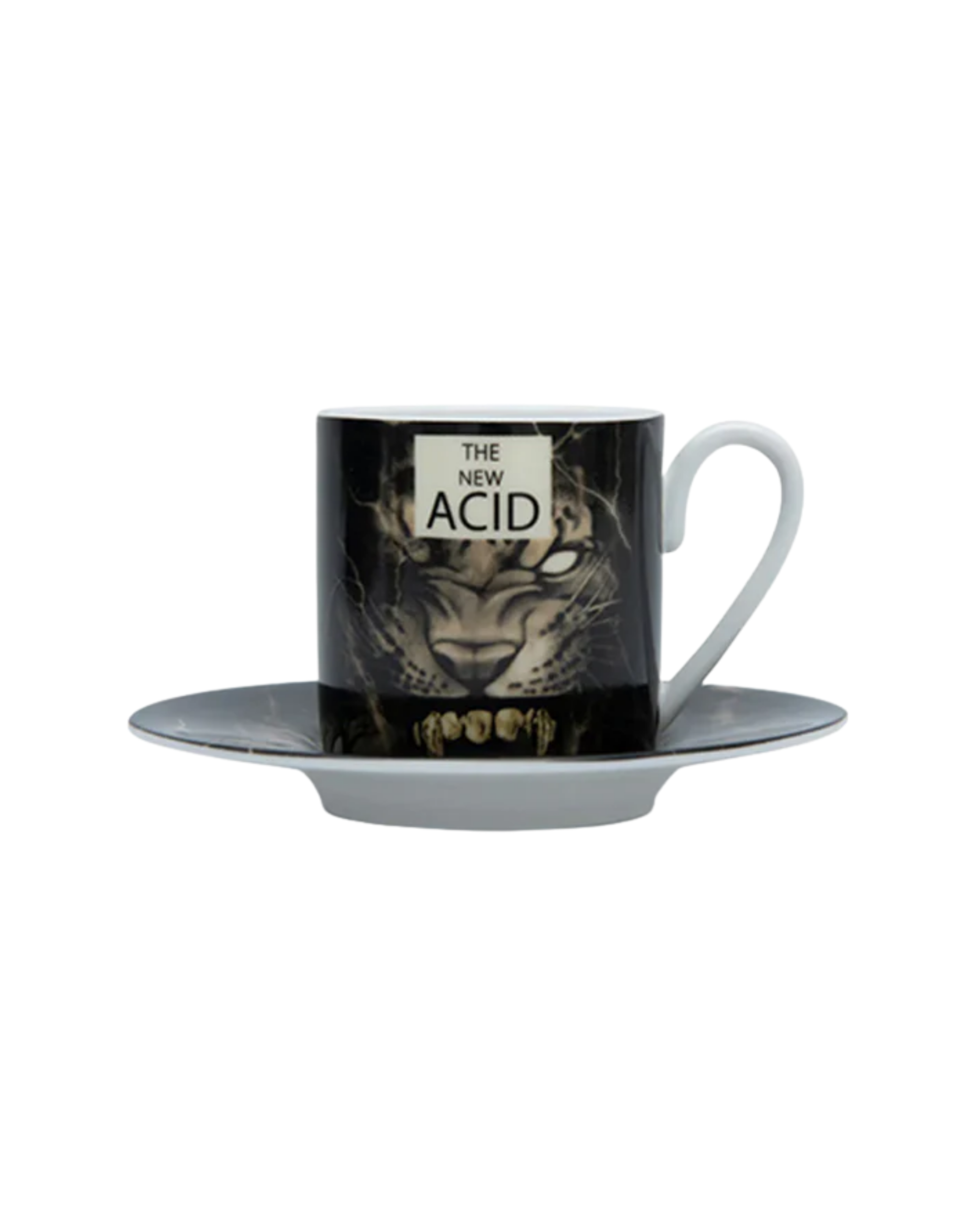 Roberto Cavalli New Tiger & Freedom Luxury Box Set 2 pcs. Coffee Cup & Saucer - Cylindric Shape 0.1 L - Image 2