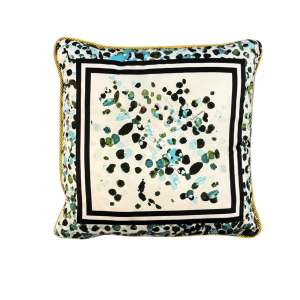 Roberto Cavalli Scamuskin Azure Silk Cushion