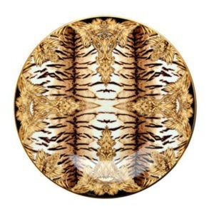 Tiger Wings Dessert Plate - Roberto Cavalli Home Luxury Tableware