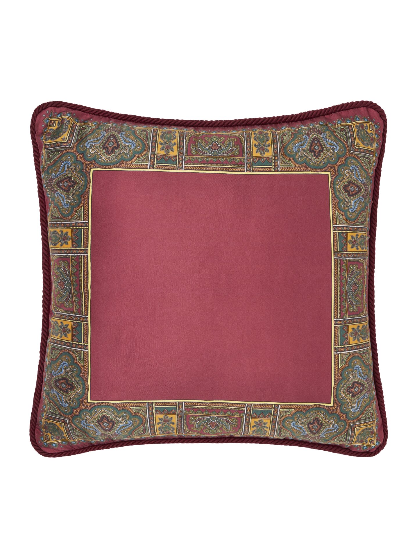 ETRO PRINTED SILK CUSHION