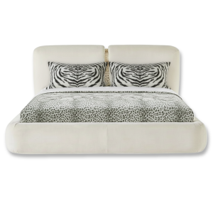 Roberto Cavalli TIGER FRAME SILVER King Duvet Cover Set